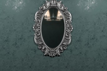 Рама для зеркала Фортуна серебро