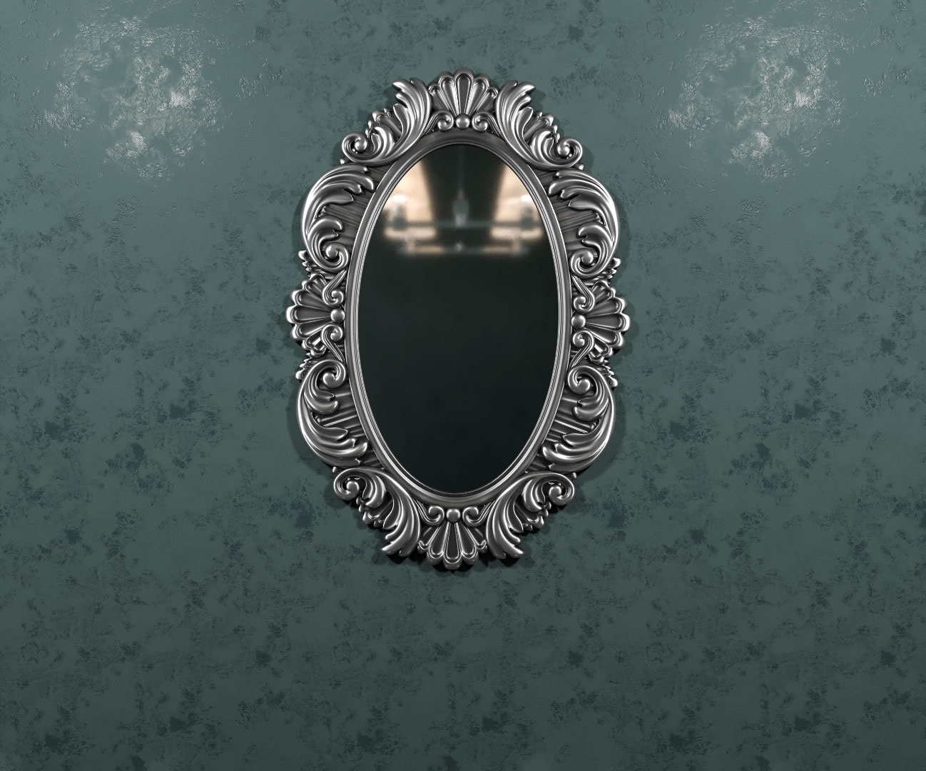 Рама для зеркала Фортуна серебро