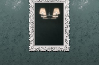 Рама для зеркала Соблазн белая эмаль