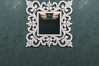 Рама для зеркала Ортензия белая эмаль