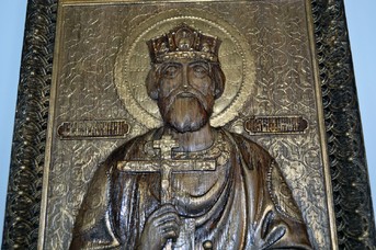 Икона Святой Владимир вблизи