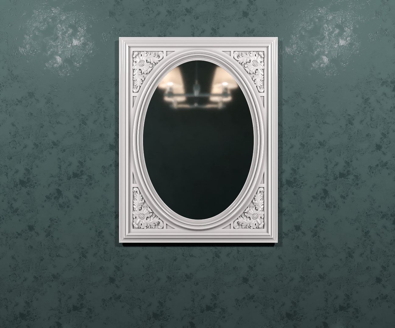 Оригинальность и безупречный внешний вид зеркал с лепниной.