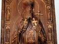 Икона Святой апостол Андрей Первозванный вид слева вблизи
