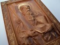 Икона Святой апостол Андрей Первозванный вид слева вблизи