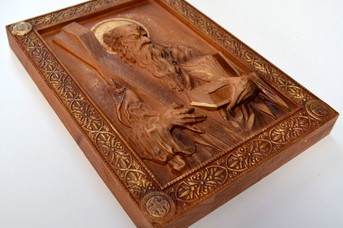 Икона Святой апостол Андрей Первозванный вид слева