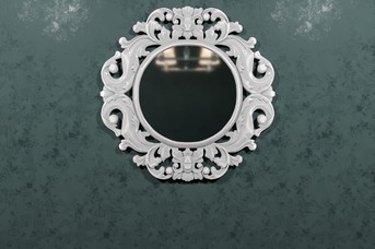 Рама для зеркала Флер белая эмаль