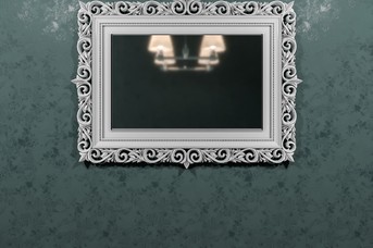 Рама для зеркала Энканто белая эмаль