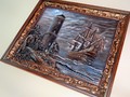 Картина Корабль у маяка вид сбоку